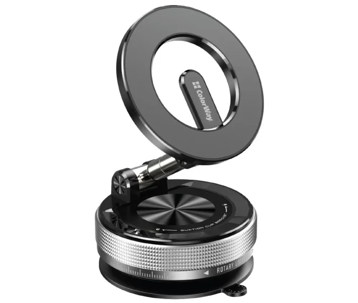 Фото - автомобильный держатель Автодерж.ColorWay MagSafe 360° (CW-CHM21-BK) черный