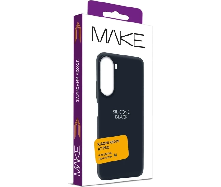 Фото - чехол для смартфона Чехол MAKE Silicone Black (MCL-XRA7PBK) для Xiaomi Redmi A7 Pro
