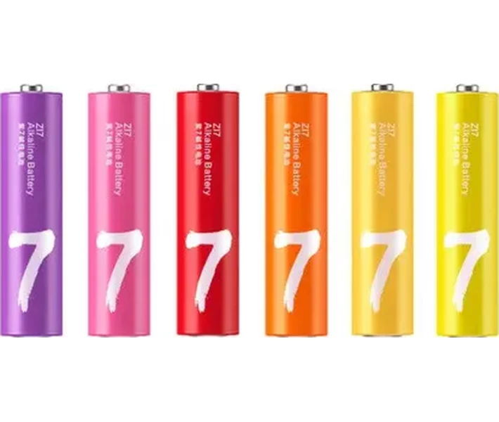 Фото - батарейку и аккумулятор Батарейка ZMI Rainbow AAA Alkaline (AA724) 24шт/бл