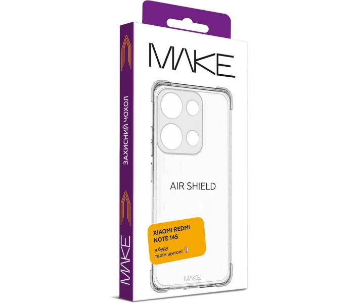 Фото - чехол для смартфона Чехол MAKE AirShield (MCAS-XRN14S) для Xiaomi Redmi Note 14S 4G
