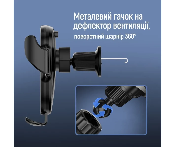 Фото - автомобильный держатель Автодержатель ColorWay ClampSnap Holder (CW-CHMH19-BK) черный