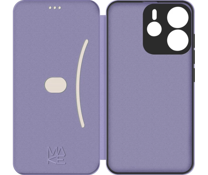 Фото - чехол для смартфона Чехол MAKE Flip Lilac (MCP-XRN144GLC) для Xiaomi Redmi Note 14 4G