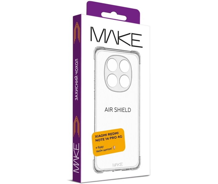 Фото - чехол для смартфона Чехол MAKE AirShield (MCAS-XRN14P4G) для Xiaomi Redmi Note 14 Pro 4G