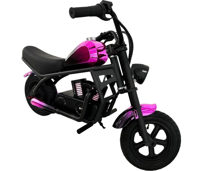 Электомотоцикл детский 180 Вт techno ES-60.Pink-Black – купить в