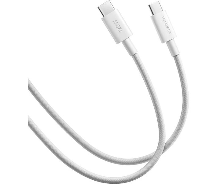 Фото - адаптер и кабель Кабель Xiaomi Braided Type-C-Type-C 6A 2m (BHR087AGL) белый