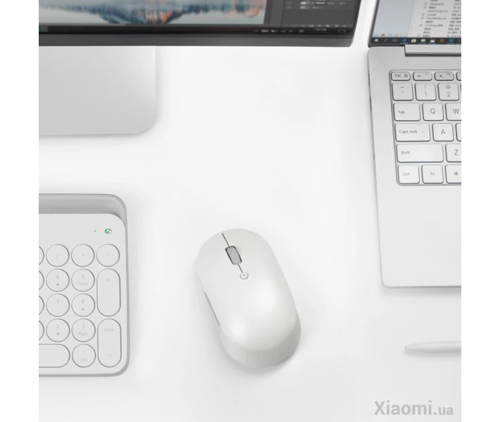 Фото - мышку для ноутбука Мышь Mi Dual Mode Wireless Mouse Silent Edition White (HLK4040GL)