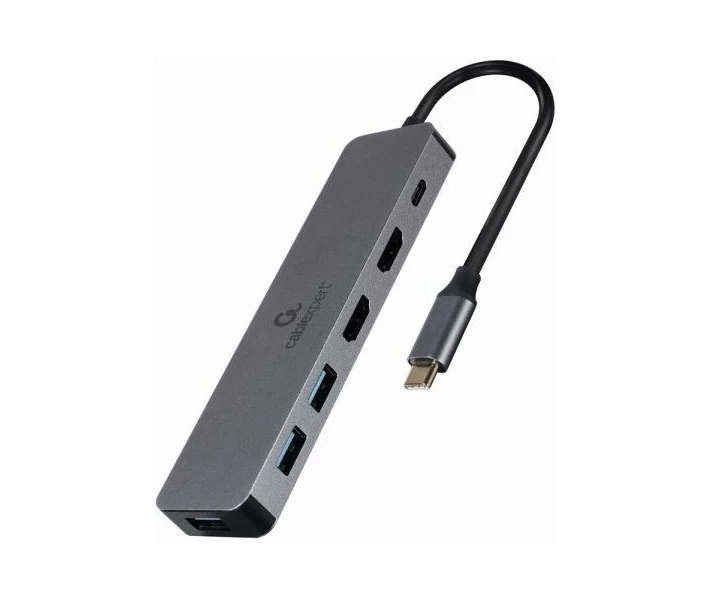 Фото - кардридер Док-станция Cablexpert USB-C Grey (A-CM-COMBO3-03)