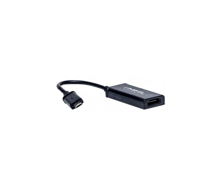 Фото - адаптер и кабель Кабель PowerPlant micro USB- HDMI 0.15m (MHL) KD00AS1240