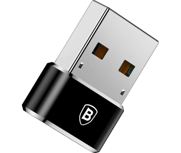 Фото - адаптер и кабель Адаптер Baseus Mini Type-C female to USB (CAAOTG-01) черн.