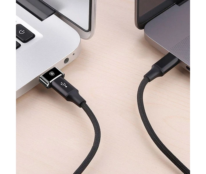 Фото - адаптер и кабель Адаптер Baseus Mini Type-C female to USB (CAAOTG-01) черн.