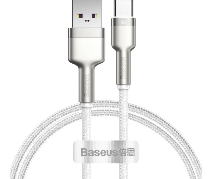 Фото - адаптер и кабель Кабель Baseus USB to Type-C 66W 1m (CAKF000102) белый