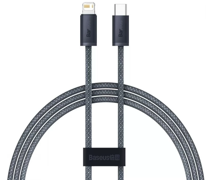 Фото - адаптер и кабель Кабель Baseus Type-C to Lightning 20W 1m (CALD000016) серый