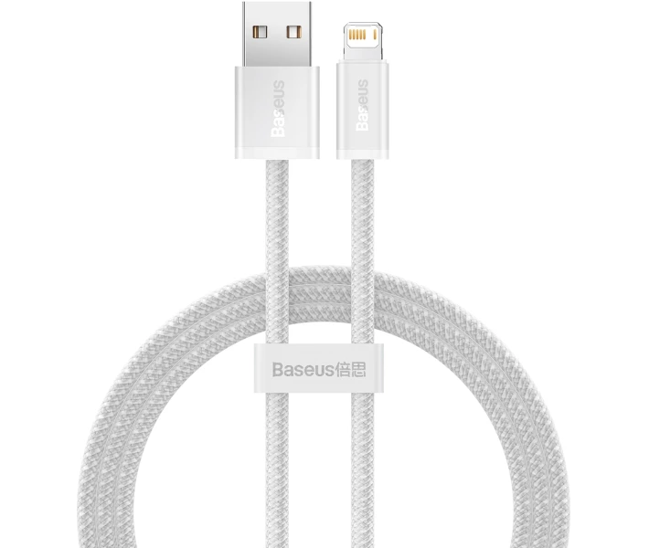 Фото - адаптер и кабель Кабель Baseus USB to Lightning 2.4A 1m (CALD000402) белый