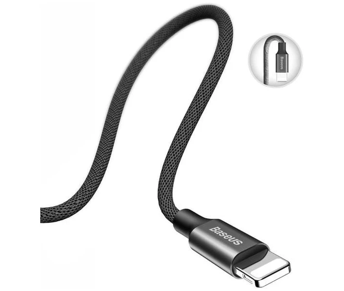 Фото - адаптер и кабель Кабель Baseus USB to Lightning 1.2m (CALYW-01) черный