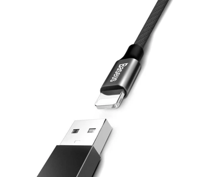 Фото - адаптер и кабель Кабель Baseus USB to Lightning 1.2m (CALYW-01) черный