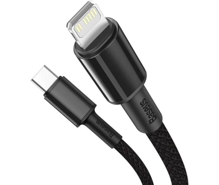 Фото - адаптер и кабель Кабель Baseus Type-C to Lightning PD 20W 1m (CATLGD-01) черн