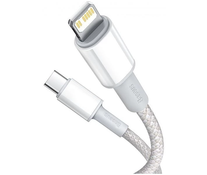 Фото - адаптер и кабель Кабель Baseus Type-C to Lightning PD 20W 1m (CATLGD-02) бел