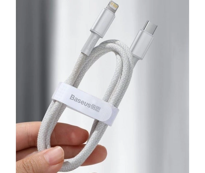 Фото - адаптер и кабель Кабель Baseus Type-C to Lightning PD 20W 1m (CATLGD-02) бел