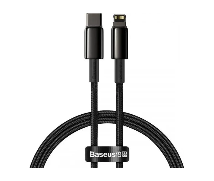 Фото - адаптер и кабель Кабель Baseus Type-C to Lightning PD 20W 1m (CATLWJ-01)черн