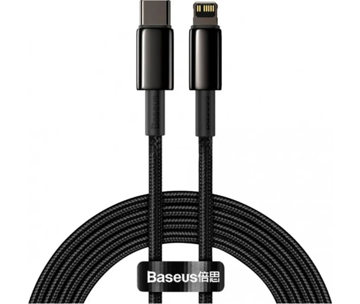 Фото - адаптер и кабель Кабель Baseus Type-C to Lightning PD 20W 2m (CATLWJ-A01) черный