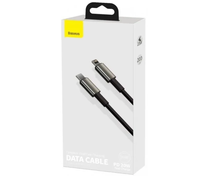 Фото - адаптер и кабель Кабель Baseus Type-C to Lightning PD 20W 2m (CATLWJ-A01) черный