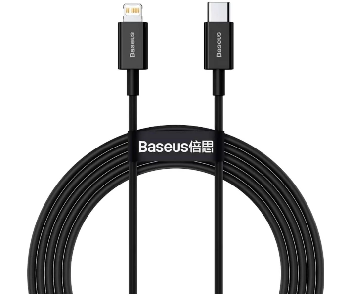 Фото - адаптер и кабель Кабель Baseus Type-C to Lightning PD 20W 2m (CATLYS-C01) черный