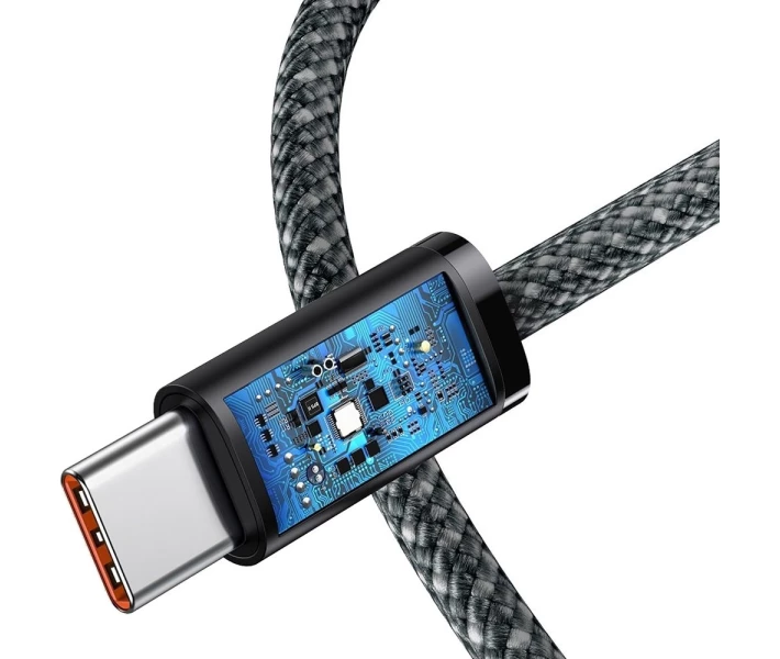 Фото - адаптер и кабель Кабель Baseus Type-C to Type-C 100W 1m (CALD000216) серый