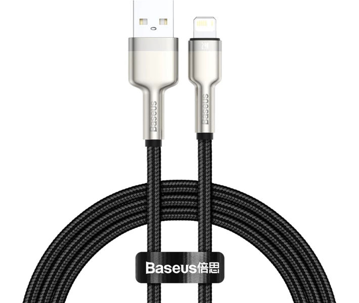 Фото - адаптер и кабель Кабель Baseus USB to Lightning 2.4A 1m (CALJK-A01) черный