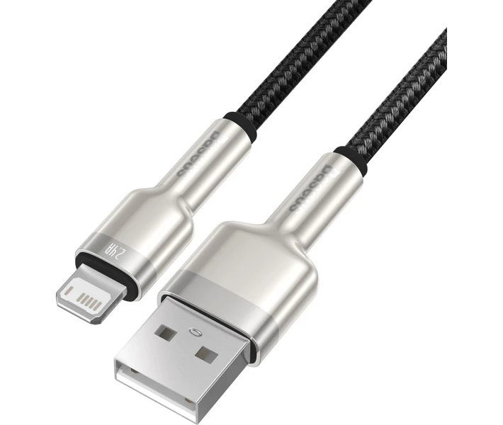 Фото - адаптер и кабель Кабель Baseus USB to Lightning 2.4A 1m (CALJK-A01) черный