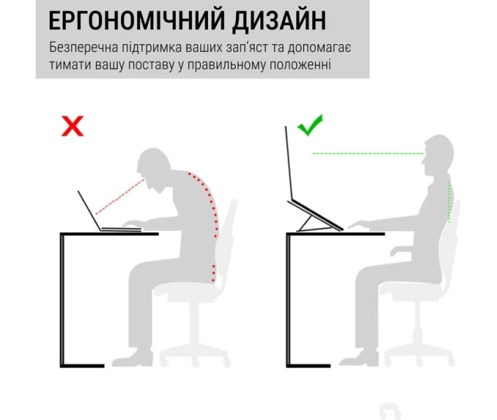 Фото - стол и подставку для ноутбука Подставка под ноутбук OfficePro LS111S Silver