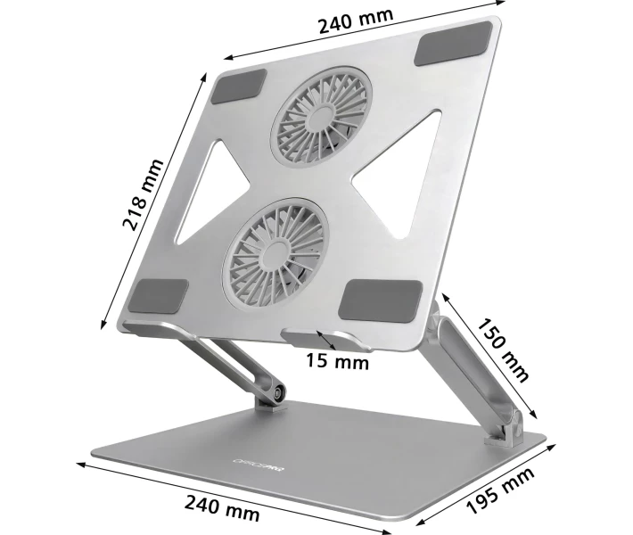 Фото - стол и подставку для ноутбука Охлаждающая подставка под ноутбук OfficePro LS121G Gray