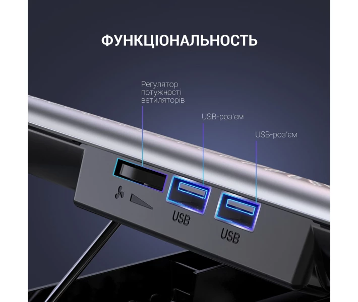 Фото - стол и подставку для ноутбука Охлаждающая подставка для ноутбука GamePro CP500S Silver