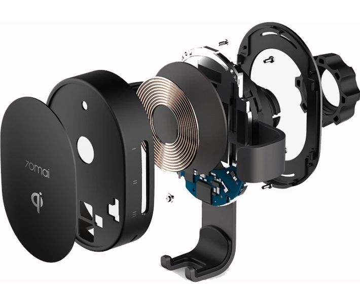 Фото - автомобильный держатель Зарядное устройство Xiaomi 70Mai Car Wireless Charger