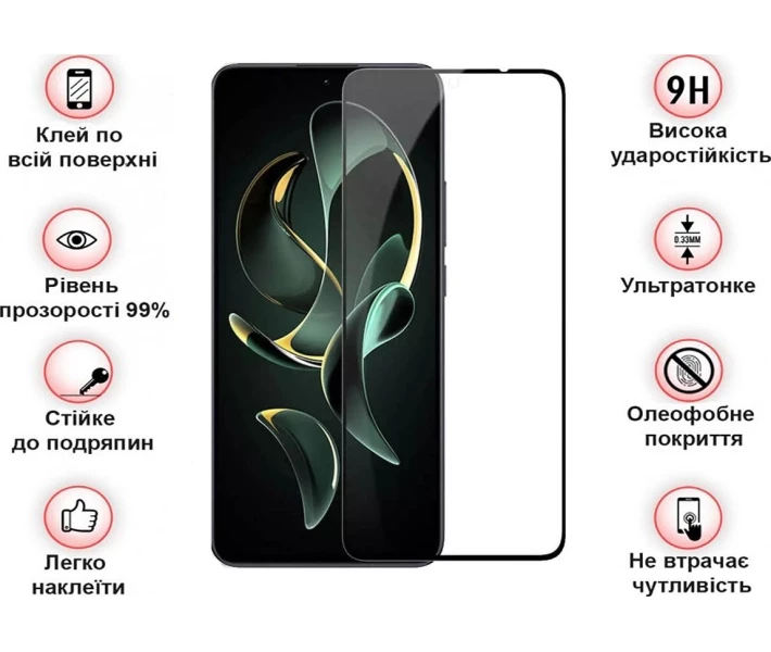 Фото - защитное стекло для смартфона Защитное стекло BeCover черное (710171) для Xiaomi 13T/13T Pro
