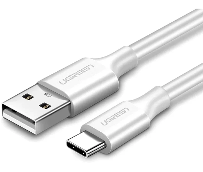 Фото - адаптер и кабель Кабель UGREEN US287 USB to Type-C 3A 1,5m белый