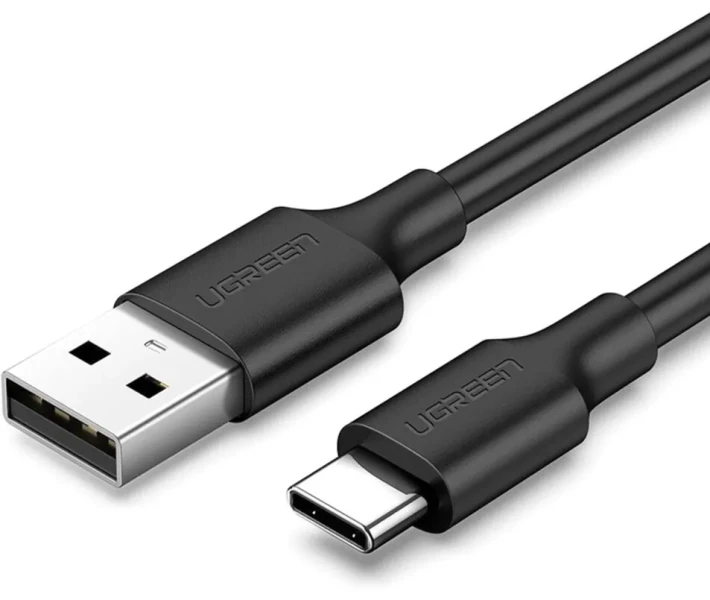 Фото - адаптер и кабель Кабель UGREEN US287 USB to Type-C 3A 1,5m черный