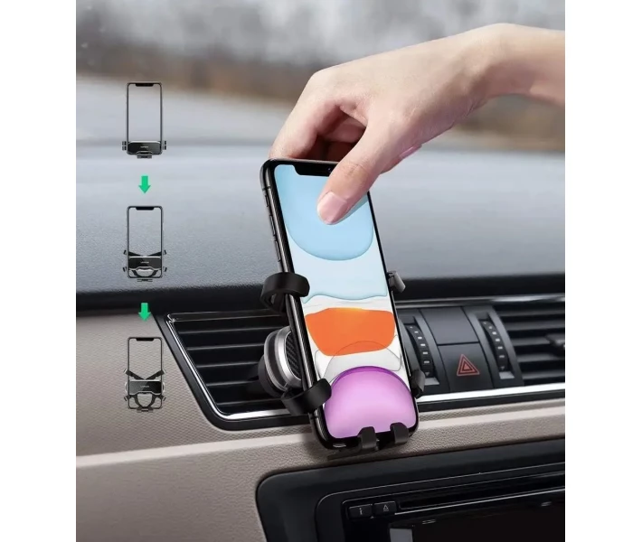 Фото - автомобильный держатель Автодержатель UGREEN LP228 Gravity Phone Holder for Car with Hook  (80539) черный