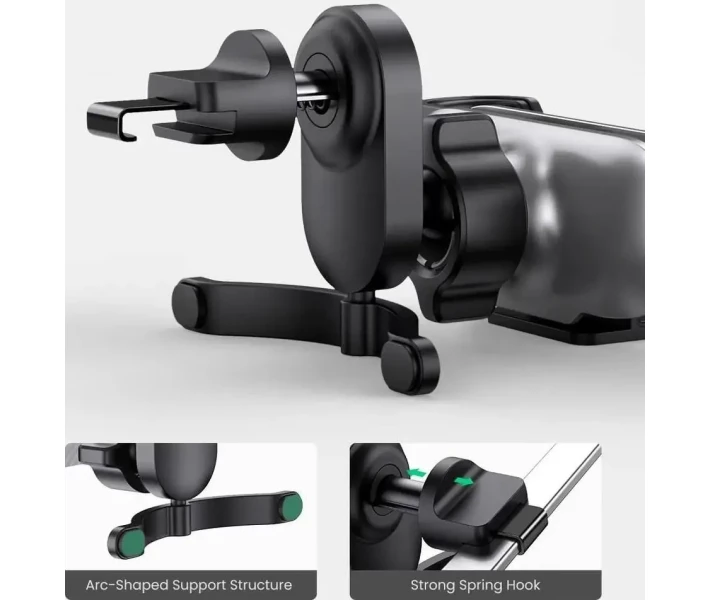 Фото - автомобильный держатель Автодержатель UGREEN LP228 Gravity Phone Holder for Car with Hook (80871)черный