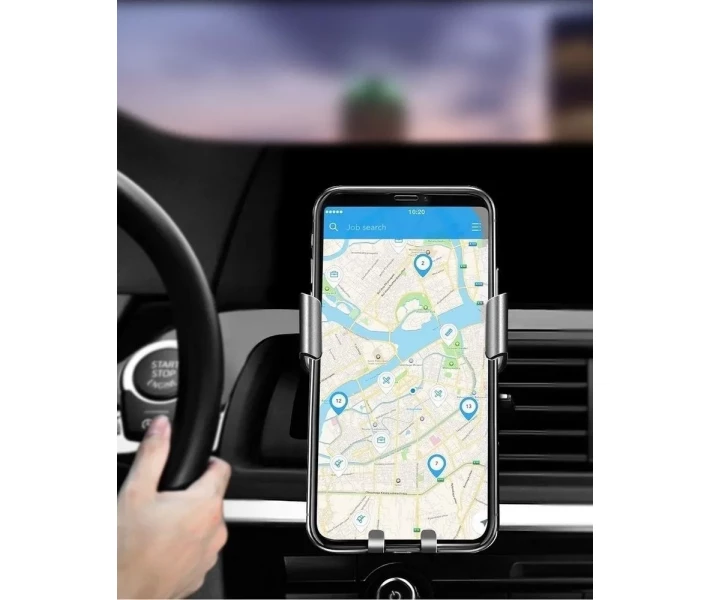 Фото - автомобильный держатель Автодержатель UGREEN LP130 Gravity Drive Air Vent Mount Phone Holder серый