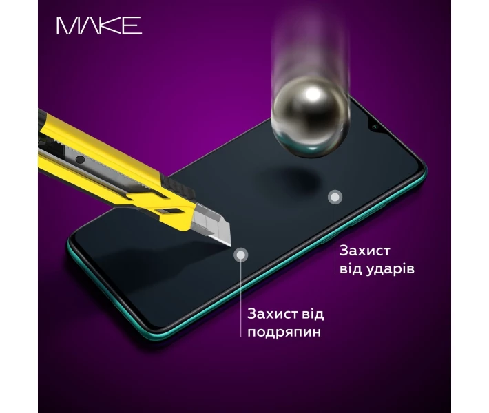 Фото - защитное стекло для смартфона Защитное стекло MAKE черное для Xiaomi 14