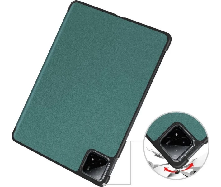 Фото - чехол Чехол-книжка BeCover Smart Case для Xiaomi Pad 6S Pro 12.4" Dark Green (711085)