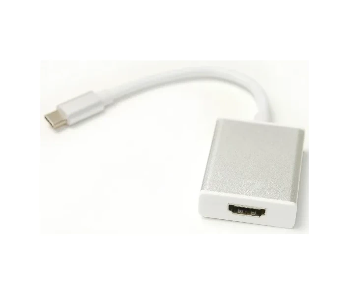 Фото - адаптер и кабель  -переходник PowerPlant HDMI female - USB Type-C, 0.15м
