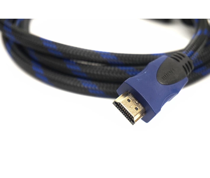 Фото - адаптер и кабель Кабель PowerPlant HDMI - HDMI, 2м, позолоченные коннекторы, 1.4V, Nylon, Double ferrites