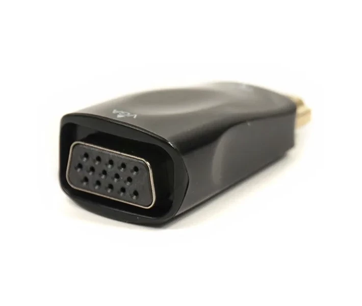 Фото - адаптер и кабель  -переходник PowerPlant HDMI - VGA+Audio с аудио кабелем 0.5м