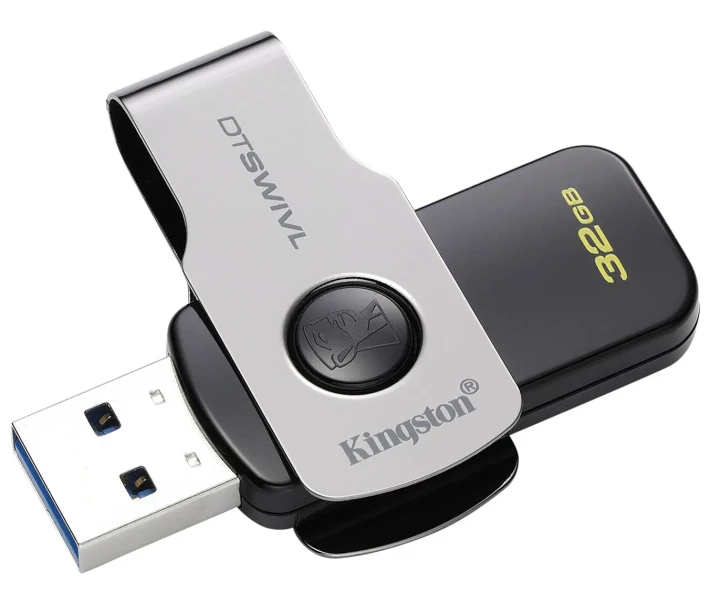 Фото - флешку Флеш-память USB Kingston DT SWIVL 32GB USB3.0 (DTSWIVL/32GB)