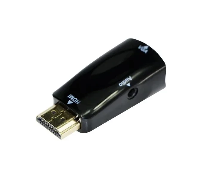 Фото - адаптер и кабель Адаптер-преобразователь Cablexpert HDMI в VGA и стерео-аудио (A-HDMI-VGA-02)
