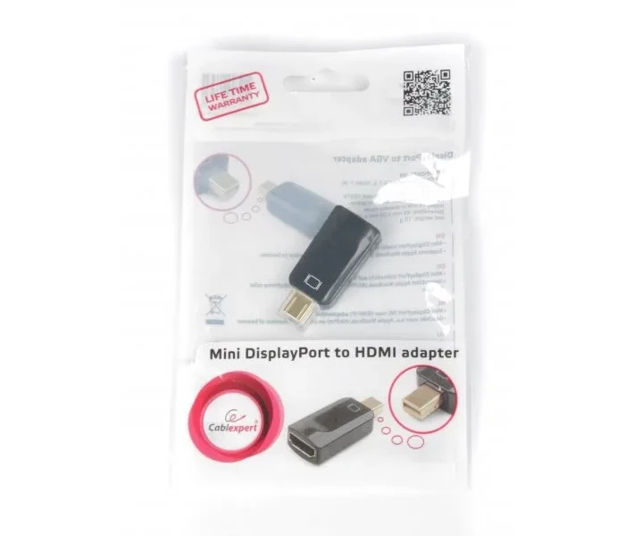Фото - адаптер и кабель Адаптер-преобразователь Cablexpert Mini DisplayPort в HDMI (A-mDPM-HDMIF-01)