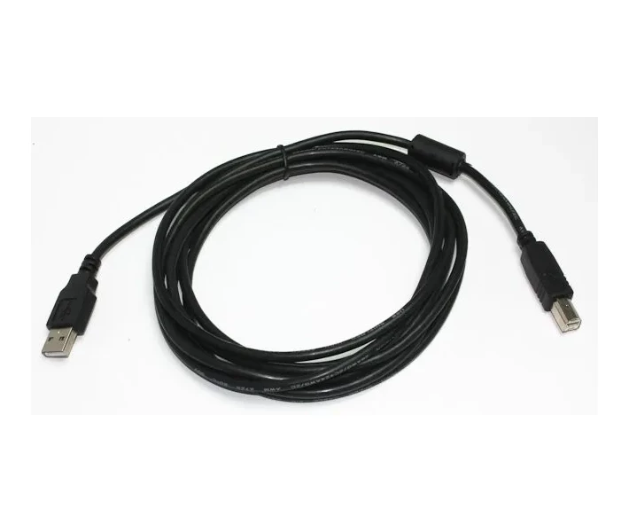 Фото - адаптер и кабель Кабель Cablexpert USB2.0 A-папа/B-папа, 4.5 м, феррит (CCF-USB2-AMBM-15)