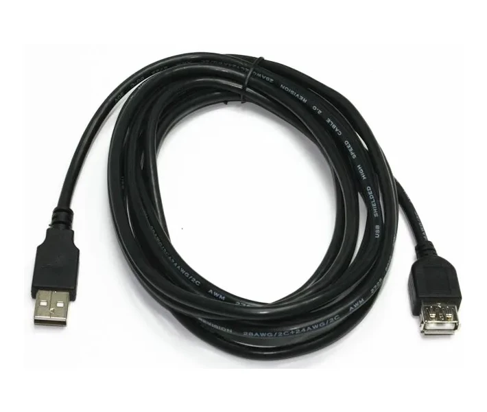 Фото - адаптер и кабель Удлинитель Cablexpert USB2.0, A-папа/А-мама, 1.8 м, премиум (CCP-USB2-AMAF-6)