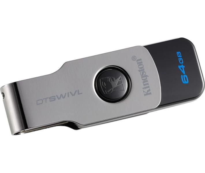 Фото - флешку Флеш-память USB Kingston DT SWIVL 64GB USB3.0 (DTSWIVL/64GB)